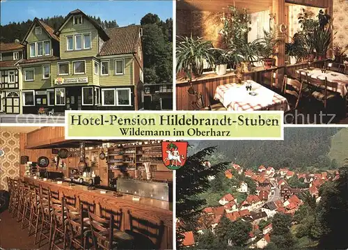 Wildemann Hotel Hildebrandt Stuben  Kat. Wildemann Harz