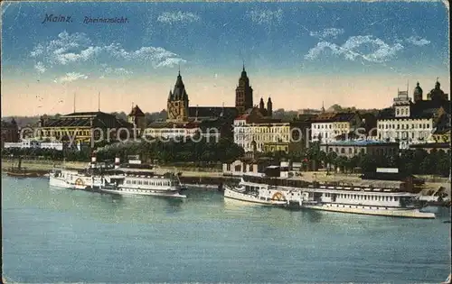 Mainz Rhein Panorama