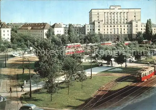 Warszawa Plac Gabriella Narutowicza Strassenbahn Kat. Warschau Polen