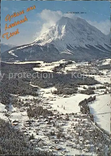 Leutasch Hohe Munde Winterlandschaft Kat. Leutasch Tirol