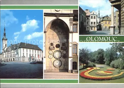 Olomouc Namesti Miru Rathaus Uhr Kat. Olomouc