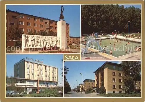 Slowakische Republik Sala Schwimmbad Denkmal Hotel Central Kat. Slowakische Republik