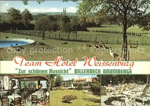 Billerbeck Westfalen Team Hotel Weissenburg Zur schoenen Aussicht  Kat. Billerbeck