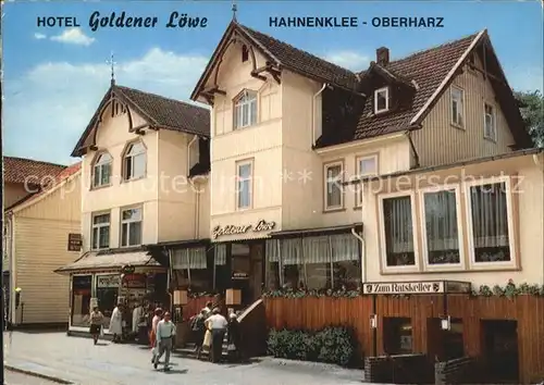 Hahnenklee Bockswiese Harz Hotel Goldener Loewe Kat. Goslar