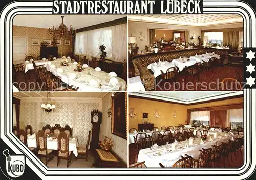 Luebeck Stadtrestaurant Luebeck Kat. Luebeck