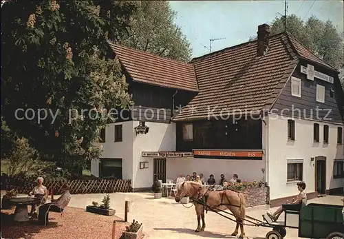 Bellersen Gaststaette Muehlenkrug Pony  Kat. Brakel