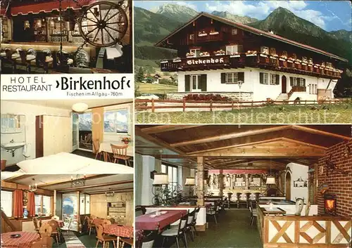 Fischen Allgaeu Hotel Restaurant Birkenhof Bar Gastraeume Kat. Fischen i.Allgaeu