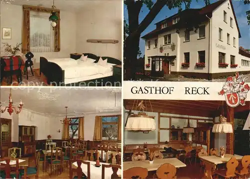 Neufrach Gasthof Reck Zimmer Gastraeume Kat. Salem