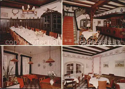 Panker Gasthaus Hotel Ole Liese Festtafel Gastraeume Bar Kat. Panker