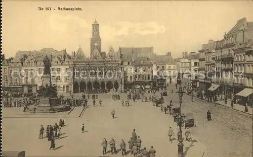 St Quentin Aisne Rathausplatz Kat. Saint Quentin