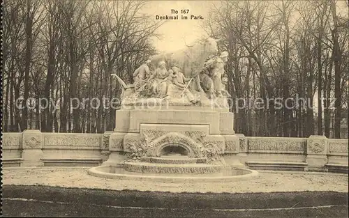 St Quentin Aisne Denkmal im Park Kat. Saint Quentin
