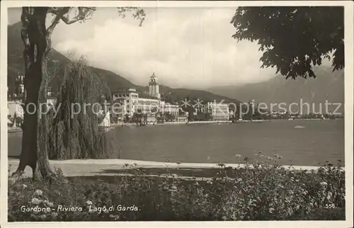 Gardone Riviera Lago di Garda Teilansicht  Kat. Italien