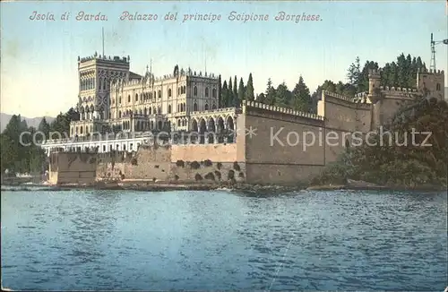 Isola di Garda Palazzo del principie Scipione Borghese Kat. Italien