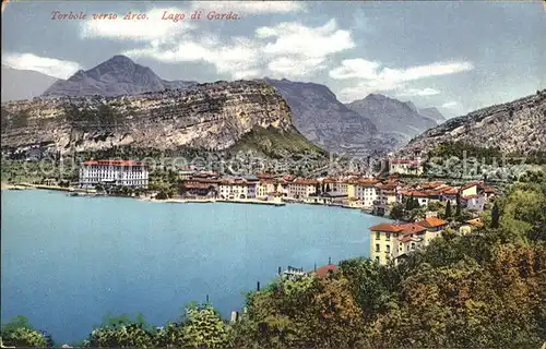 Torbole Lago di Garda Blick auf Arco Kat. Italien