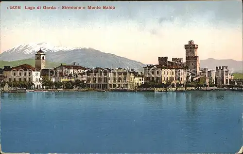 Sirmione Lago di Garda Schloss Monte Baldo Kat. Italien