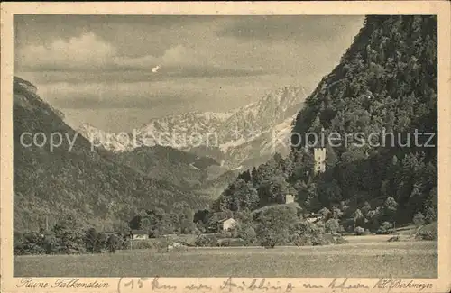 Pfronten Ruine Falkenstein Kaisergebirge Serie Bilder aus dem Inntal Kat. Pfronten