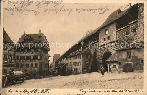 Nuernberg Tiergaertnertor mit Albrecht Duerer Haus Kat. Nuernberg