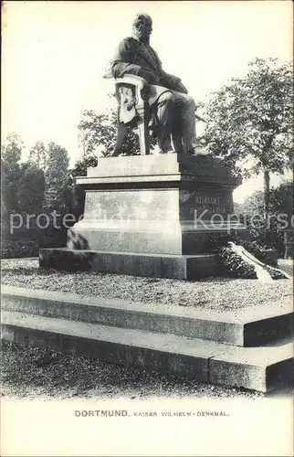 Dortmund Kaiser Wilhelm Denkmal Statue Kat. Dortmund