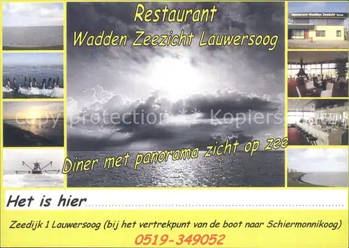 Lauwersoog Restaurant Wadden Zeezicht Kat. De Marne
