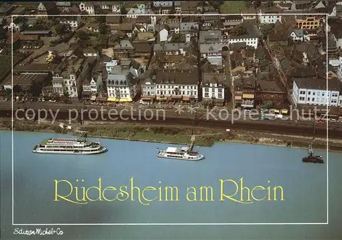 Ruedesheim Rhein Luftaufnahme Kat. Ruedesheim am Rhein