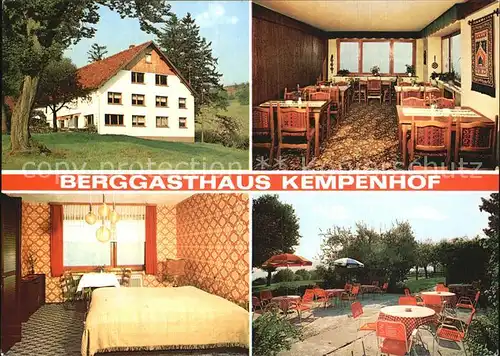 Bad Pyrmont Berggasthaus Kempenhof  Kat. Bad Pyrmont