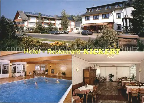 Mettendorf Eifel Hotel Kickert  Kat. Mettendorf