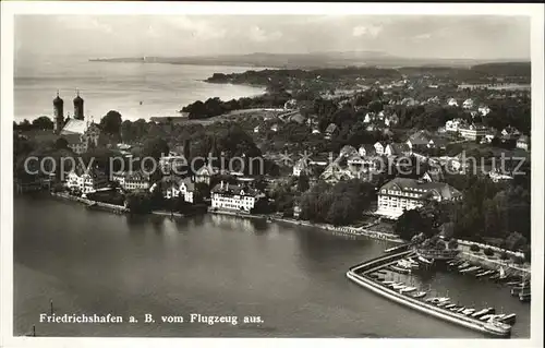 Friedrichshafen Bodensee Luftaufnahme Kat. Friedrichshafen