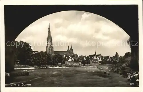 Ulm Donau Stadtansicht Muenster Kat. Ulm