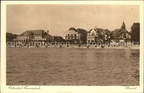 Travemuende Ostseebad Strand Kat. Luebeck