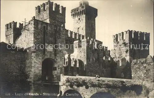 Sirmione Lago di Garda Schloss Kat. Italien