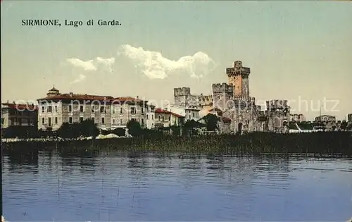 Sirmione Lago di Garda Schloss Kat. Italien