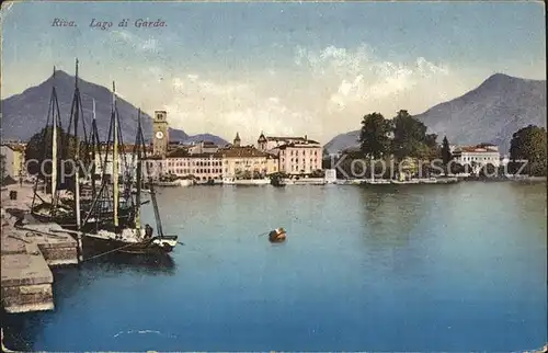 Riva del Garda Hafen mit Kirche Kat. 