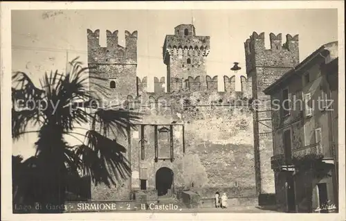 Sirmione Lago di Garda Schloss Kat. Italien