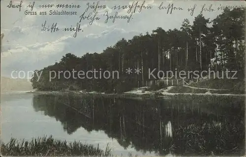 Schlachtensee Uferpartie am See Kat. Berlin