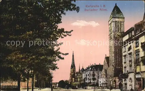 Karlsruhe Baden Durchlacher Allee Kirche Turm