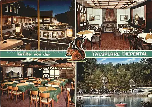 Leichlingen Rheinland Cafe Restaurant am See Talsperre Diepental Gastraeume Kat. Leichlingen (Rheinland)