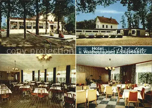 Petershagen Weser Hotel Waldrestaurant Deichmuehle Spielplatz Gastraeume / Petershagen /Minden-Luebbecke LKR