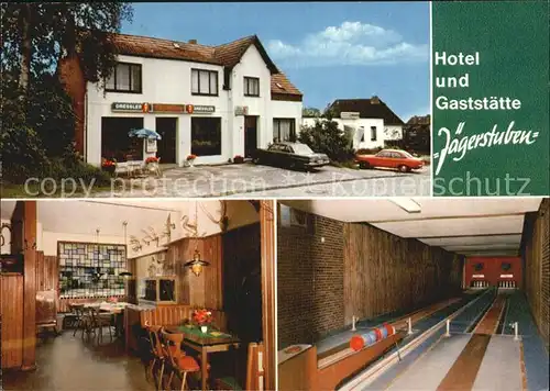 Ritterhude Hotel und Gaststaette Jaegerstuben Kegelbahn Kat. Ritterhude