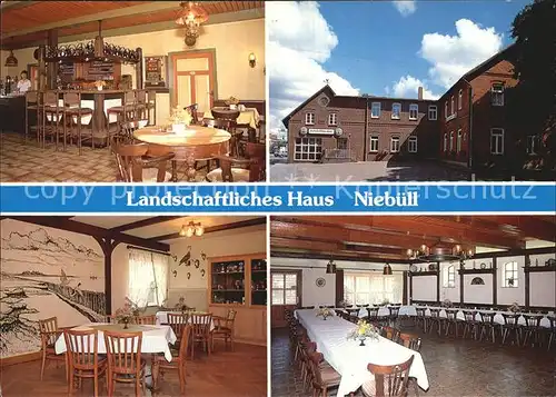 Niebuell Hotel Landschaftliches Haus Bar Gast und Gesellschaftsraum Kat. Niebuell