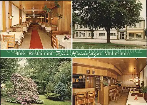 Mulmshorn Hotel Restaurant Zum Heidejaeger Gaststube Bar Garten Kat. Rotenburg (Wuemme)