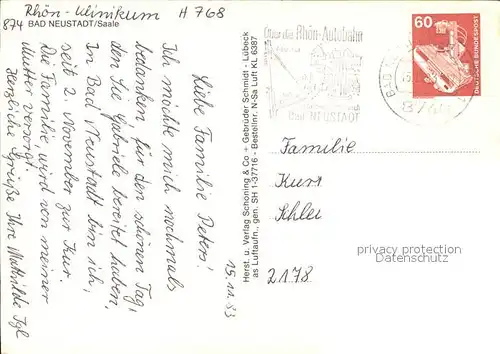 Bad Neustadt Fliegeraufnahme Kat. Bad Neustadt a.d.Saale