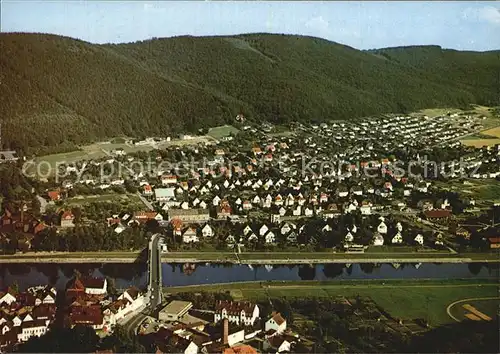 Bodenwerder Muenchhausenstadt Fliegeraufnahme Kat. Bodenwerder