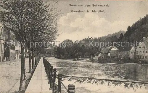 Gernsbach Murgtal Schwarzwald  Kat. Gernsbach