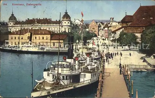 Konstanz Bodensee Hafenpartie Kat. Konstanz