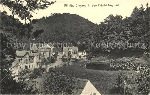 Pillnitz Eingang Friedrichsgrund Kat. Dresden