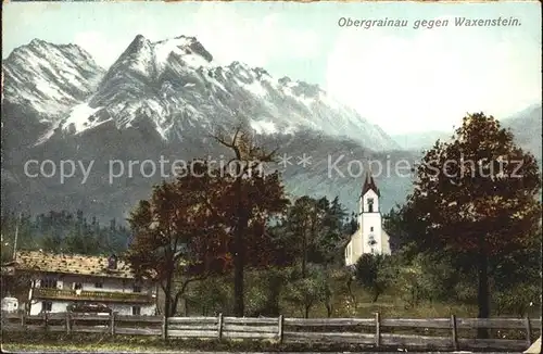 Obergrainau Waxenstein Kapelle Kat. Grainau