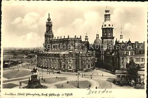 Dresden Ansicht Altstadt Kat. Dresden Elbe