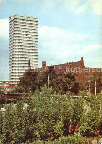 Frankfurt Oder Hochhaus  Platz der Republik Jugendtouristenhotel Kat. Frankfurt Oder