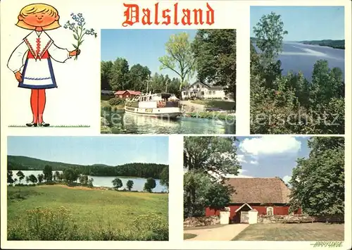 Dalsland Fahrgastschiff See Bauernhof