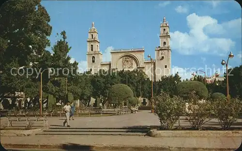 Merida Yucatan Plaza Principal Catedral  Kat. Merida